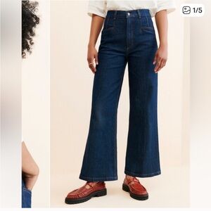 Favorite Daughter the Jordie Shortie hi rise wide leg